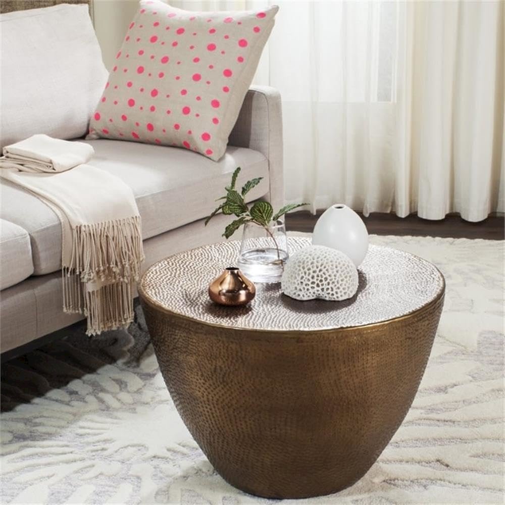 Safavieh Home Collection Myrtis Brass Coffee Table