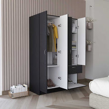 Vaupes Armoire Black / White MDF