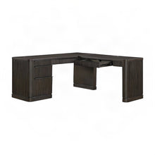 Tulane Pedestal L-Desk, Pedestal L-Desk with Open Return