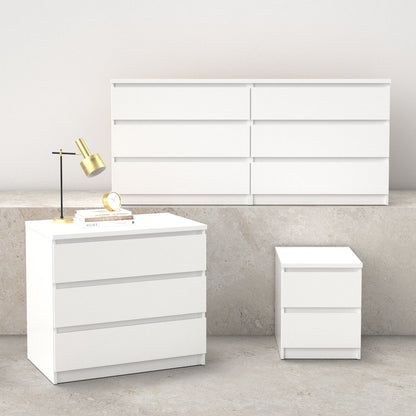 Scottsdale 3-Piece Bedroom Set, White High Gloss