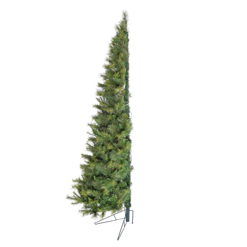 CT 6.5' Wall/Half Christmas Tree, Warm White LED Lights