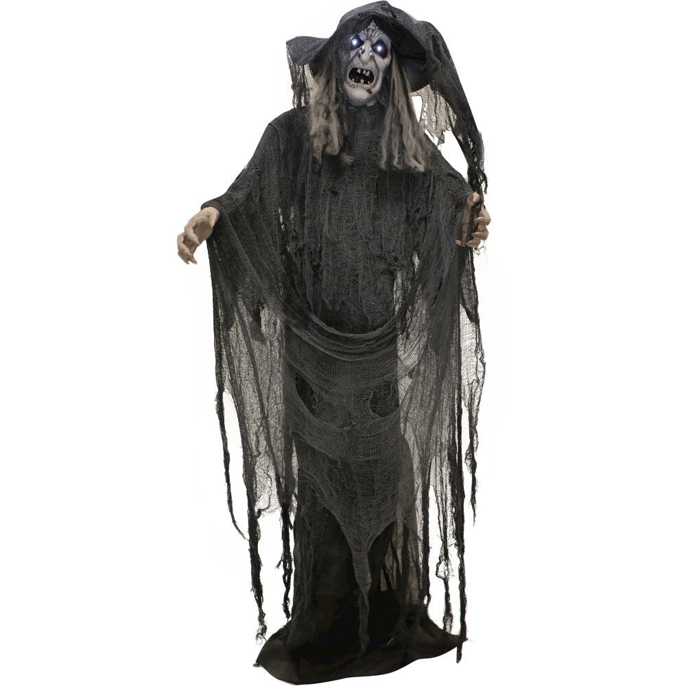 69" Animated Turning Standing Witch