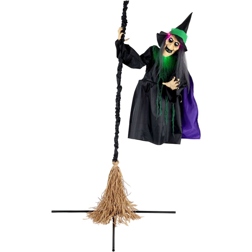 6ft Mounted Flying Witch