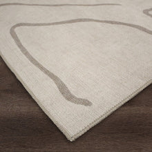 Chloe 5' x 7'3" ft Handwoven Indoor Rug, Cream/ Beige