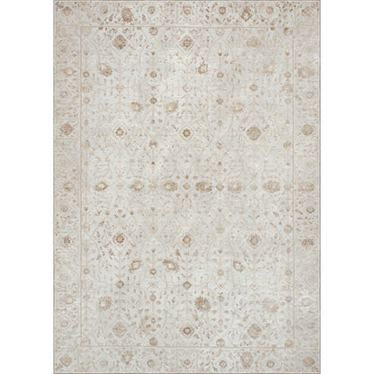 ARIELLA Cream/Brown 5 x 8 Rectangular Indoor Rug