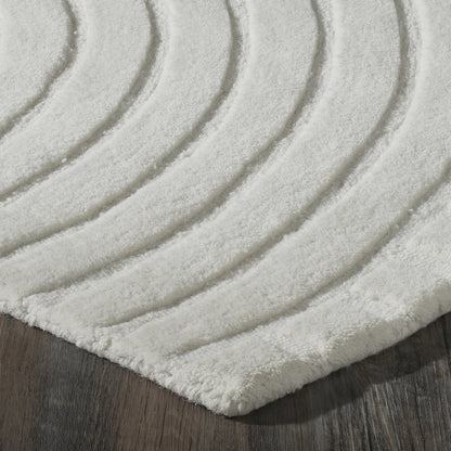 Cantu 5'3" x 7'3" ft Handwoven Indoor Rug, Ivory