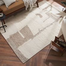 Grace 7'10" x 10'2"" ft Handwoven Indoor Rug, Ivory/ Stone