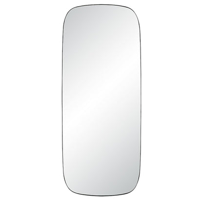 Almandine 72" Tall Rectangular Mirror, Matte Black