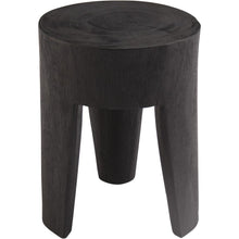 Katmai BURNED BLACK SIDE TABLE