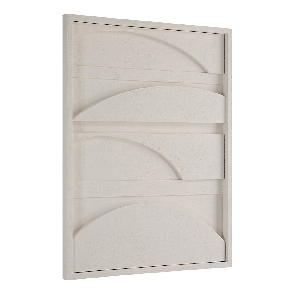 Cadieux 30" Wide Wall Decor, Matte White