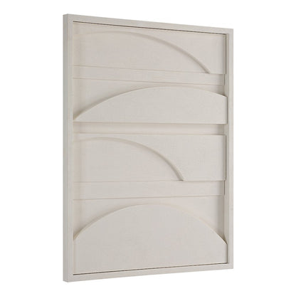 Cadieux 30" Wide Wall Decor, Matte White