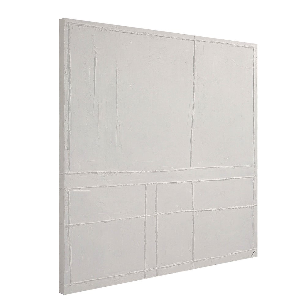Medea 48" Wide Wall Art, Matte White