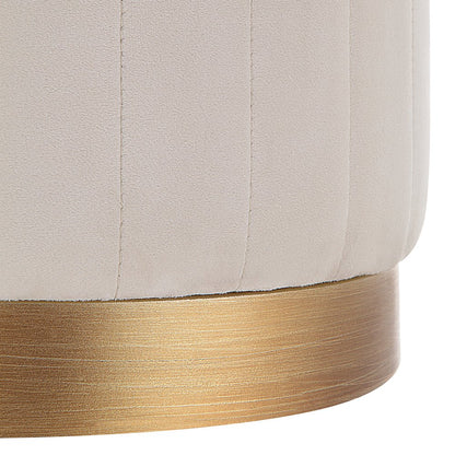 Baylor Ottoman In Cream Color