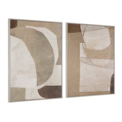 Alcea 40" H x 30" W Canvas Art, (2 Piece Set)