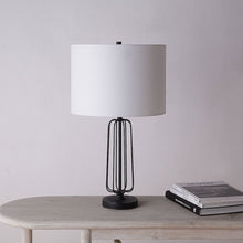 Shadia 24.75" Length Table Lamp- Set of two, Matte Black