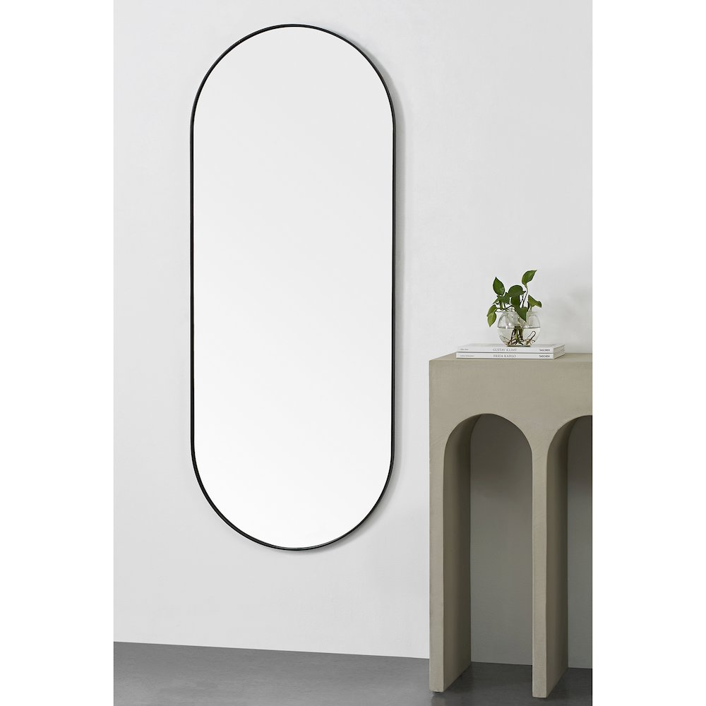 Ammar 24 x 60 Pill Ractangular Framed Mirror