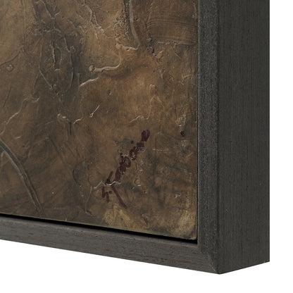 Acacia 40" Wide Canvas Art with Wood Frame, Charcoal