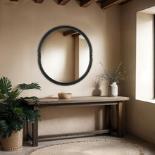Ditto 40" H x 36" W Wall Mirror, Black