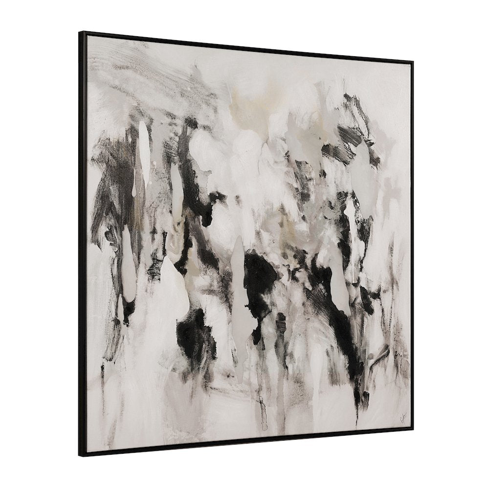 Celba 45" H x 45" W Canvas Art, White