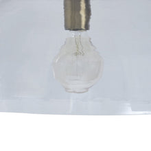 Liliane 15" 1-Light Flush Mount, Clear Hammered Glass