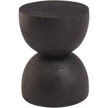 Kluane BURNED BLACK SIDE TABLE