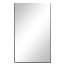 Loutro 36" H x 22" W Wall Mirror, Black