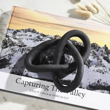 BINNA MATTE BLACK INFINITI KNOT DECORATIVE OBJECT