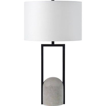 Florah 27.75" Length Table Lamp, Matte Black