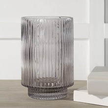 Amiens Glass Vase In Grey Color