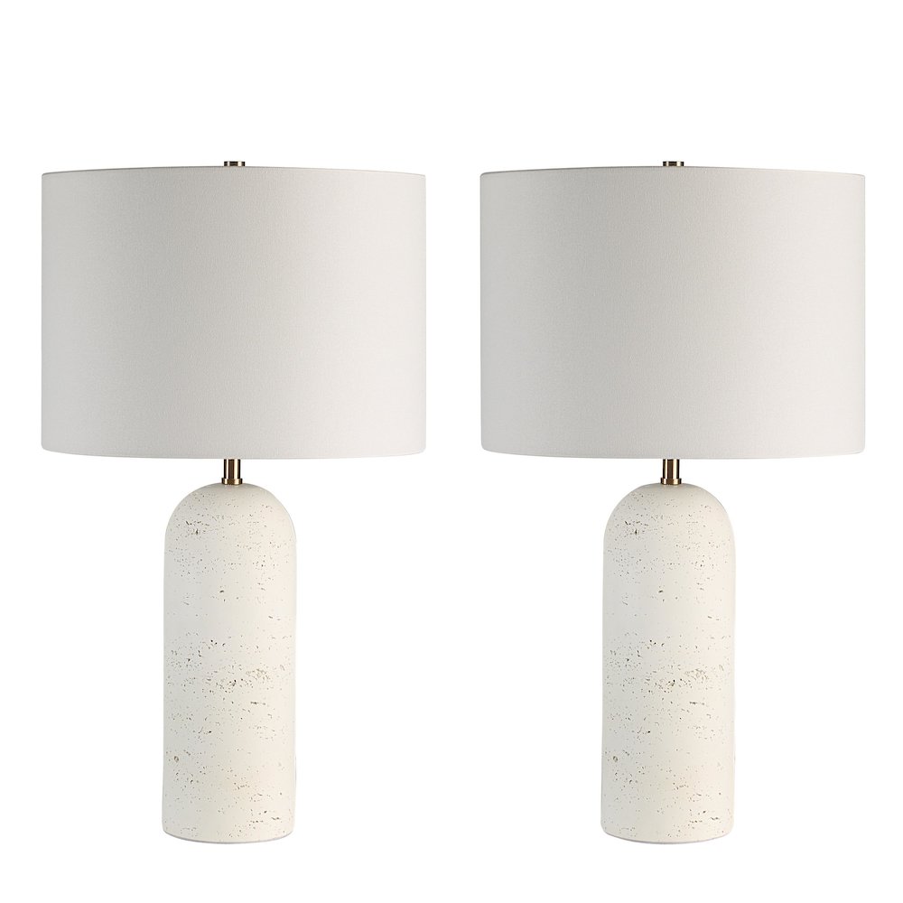 Dorato 24.75" Height Table Lamp, White