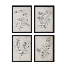 Basset 18" Wide Wall Art With Wood Frame, Painted Black