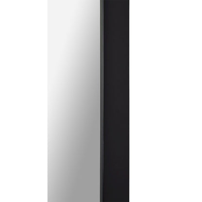 Delacorte 80" Tall Rectangle Wall Mirror, Black