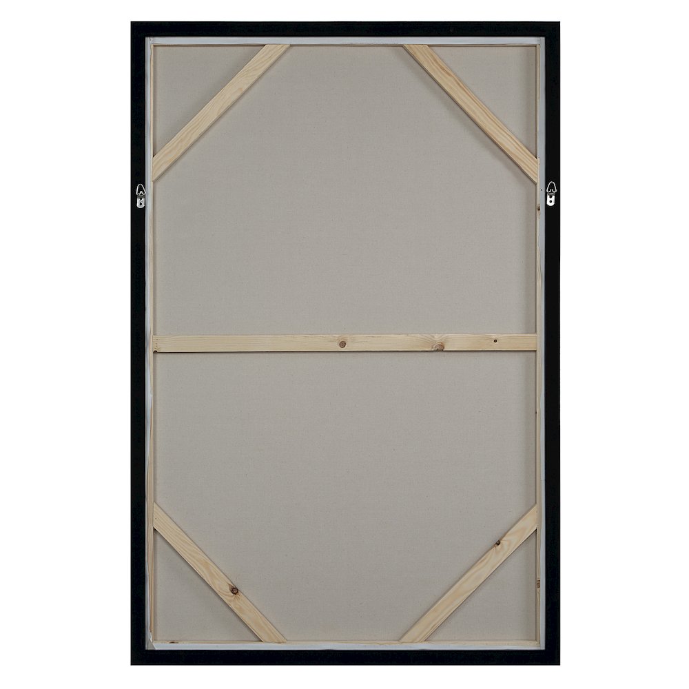 Kyra 60" H x 40" W Canvas Art, Black