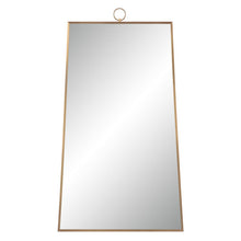 Ariadne 42" Tall Rectangular Mirror, Burnished Brass