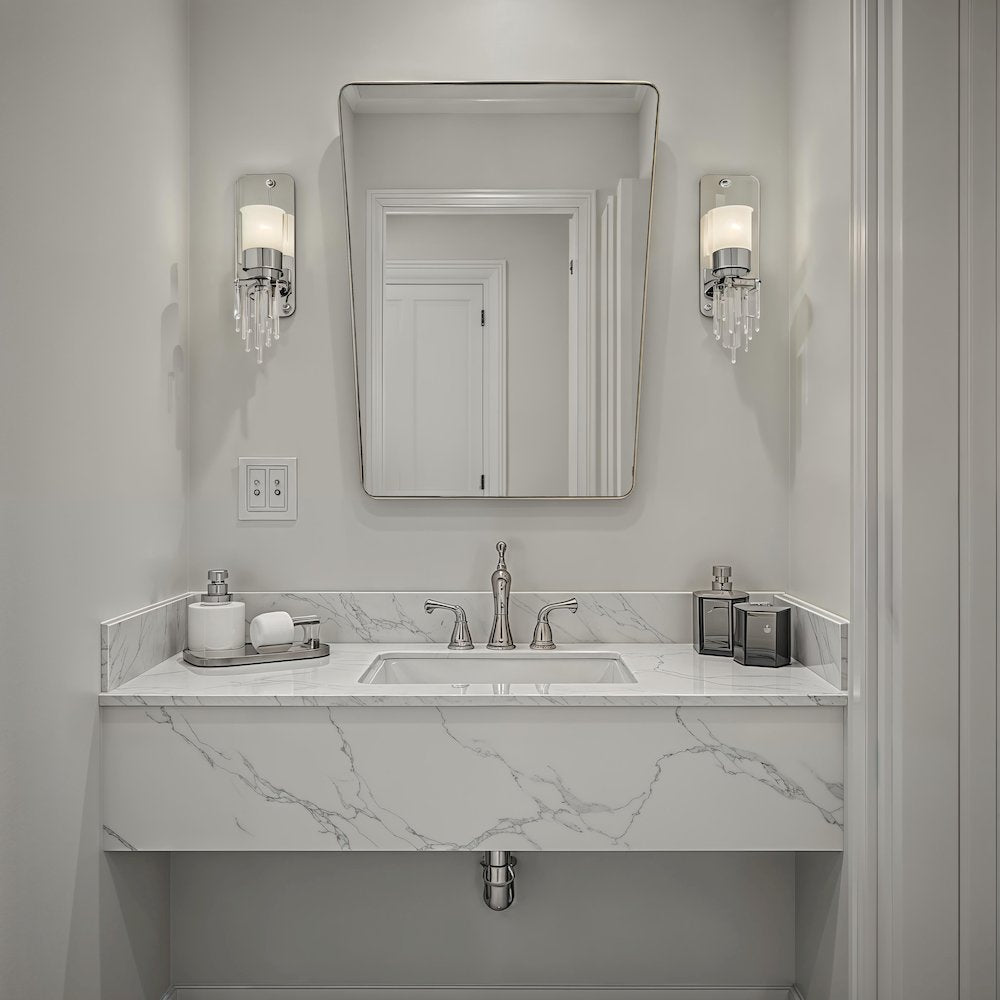 Mily 36" H x 28" W Wall Mirror, Yellow