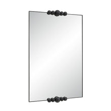 Cosmos 45" H x 30" W Wall Mirror, Matte Black Marble