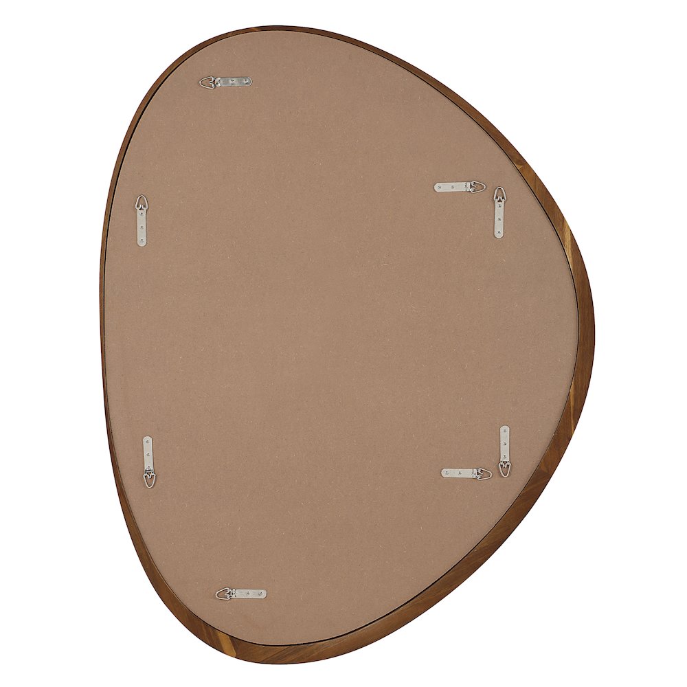 Borago 46" H x 36" W Wall Mirror, Brown