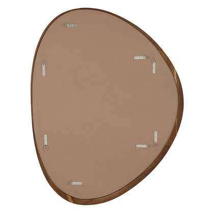 Borago 46" H x 36" W Wall Mirror, Brown