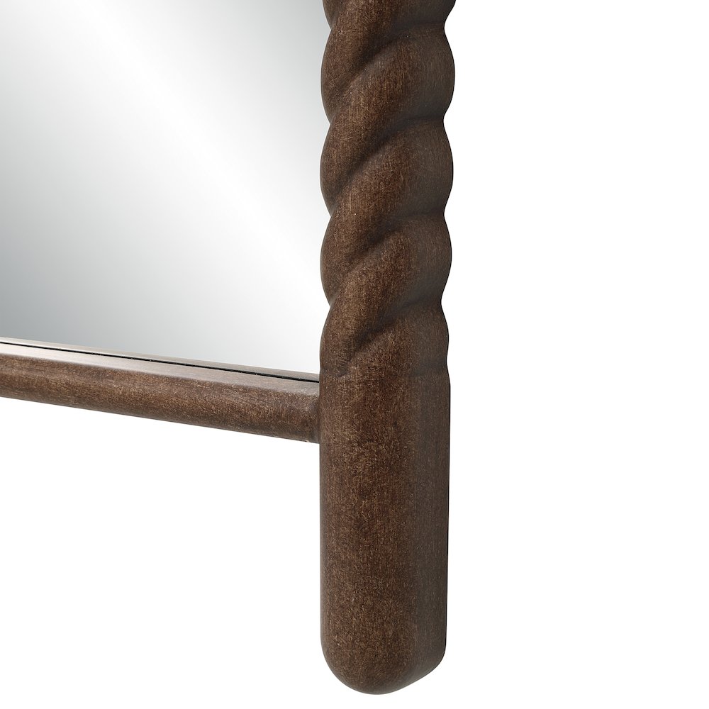 Ignatius 72" H x 30" W Wall Mirror, Walnut