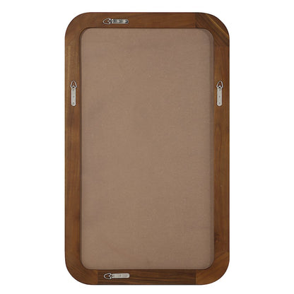 Salvia 40" H x 24" W Wall Mirror, Brown