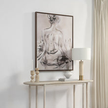 Evelyne 48" H x 36" W Canvas Art, White