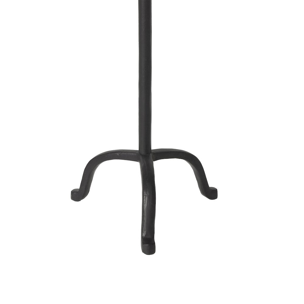 Agra Candle Holder, Matte Black