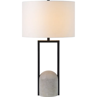 Florah 27.75" Length Table Lamp, Matte Black