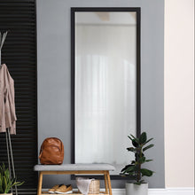 Delacorte 80" Tall Rectangle Wall Mirror, Black