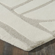 Cosmos 9’10" X 13’1" ft Handwoven Indoor Rug, Ivory/ Sand