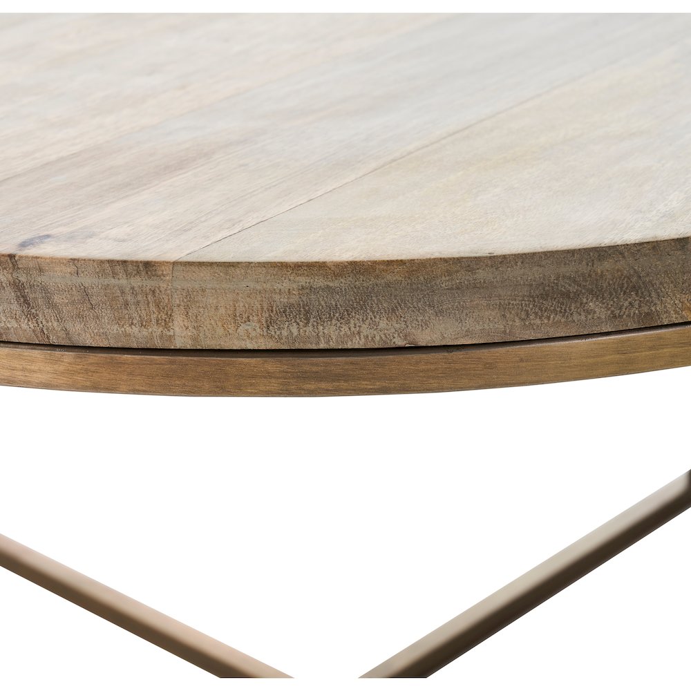 Liana ANTIQUE BRASS ODD SHAPE COFFEE TABLE