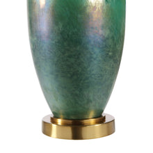 Wave 27.5" Height Table Lamps, Green