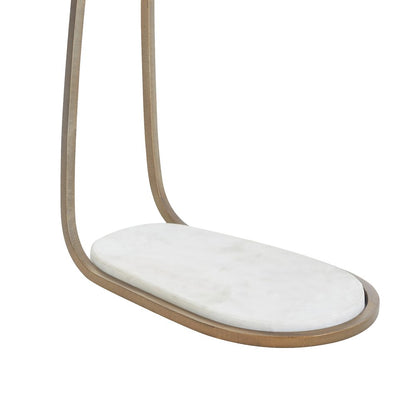 Balam Indoor Aluminum Table, Antique Brass