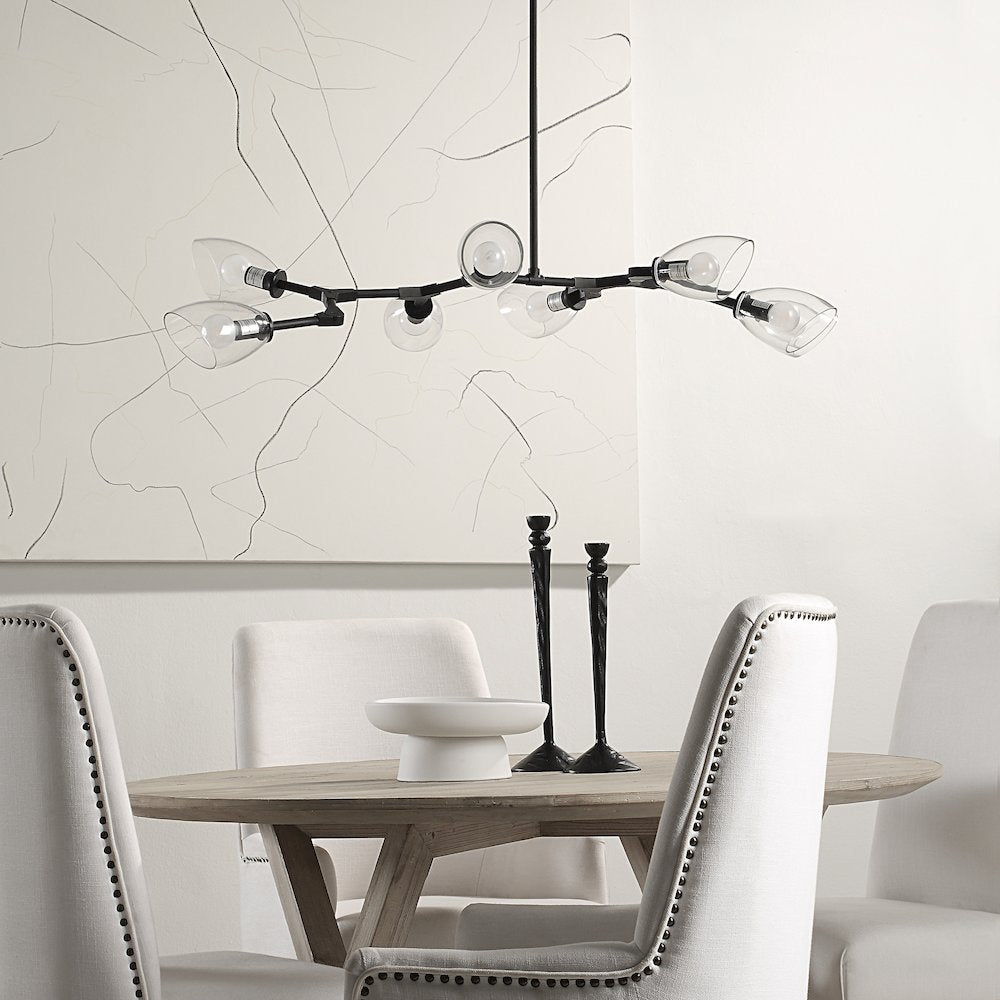 Camino Ceiling Fixture In Black Color
