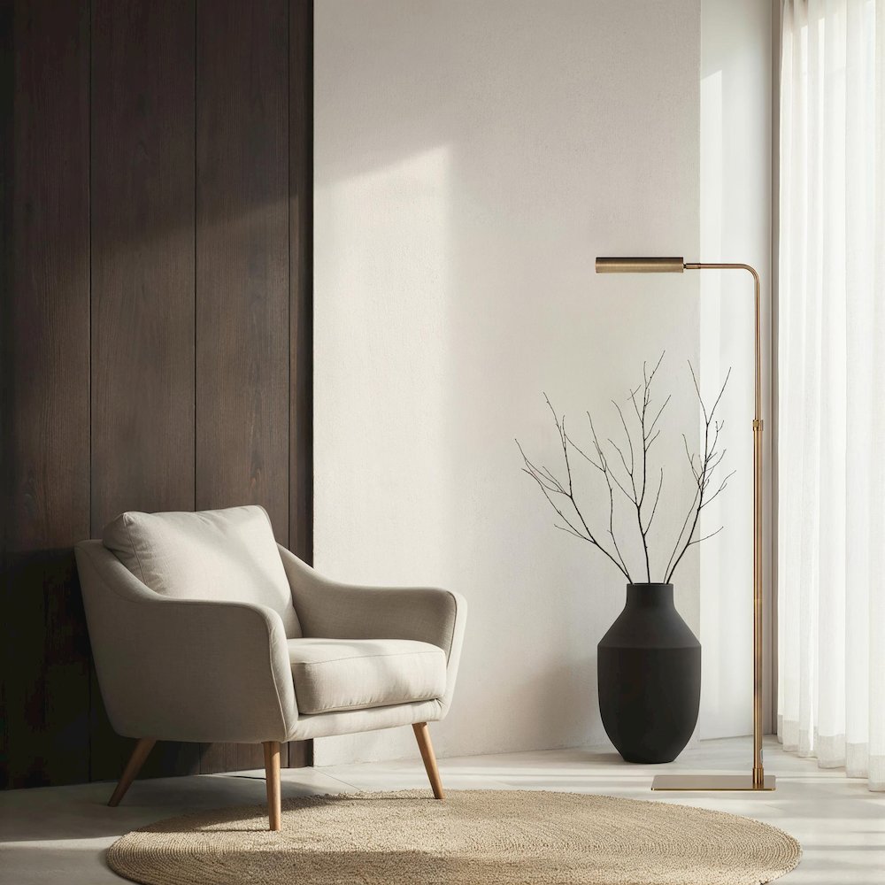Kane 44.5" Height Floor Lamp, Yellow